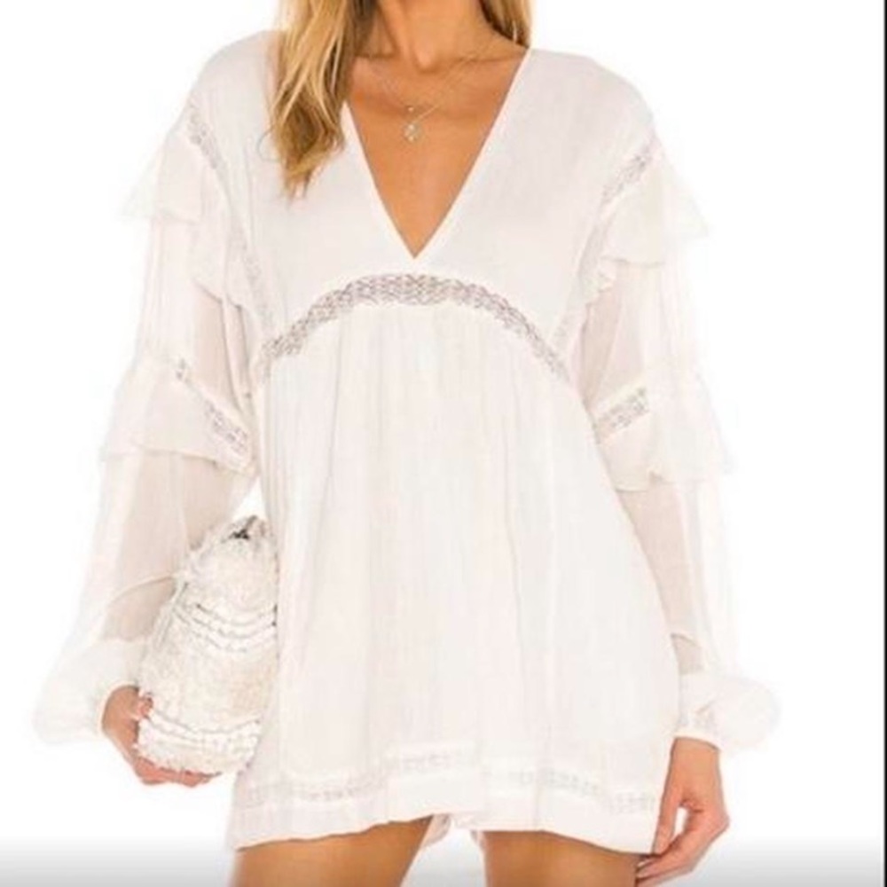 Free people white romper